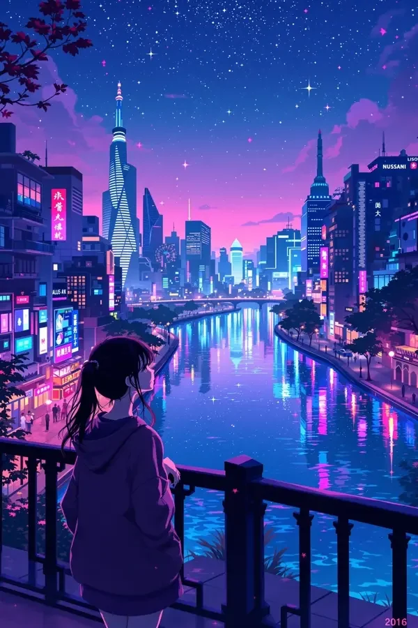 霓虹河畔 动漫封面